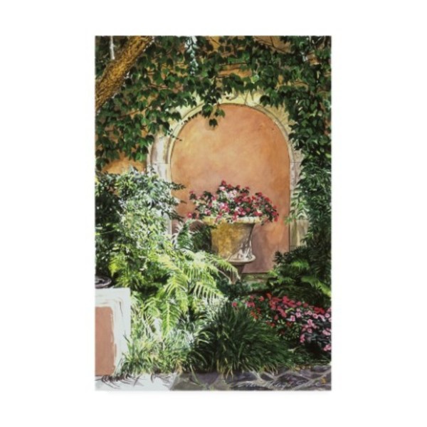 Trademark Fine Art David Lloyd Glover 'A Sunny Nook, Hotel Bel-Air' Canvas Art, 30x47 DLG01016-C3047GG